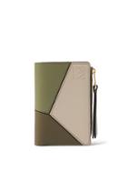 Loewe - Puzzle Leather Wallet - Womens - Green Multi