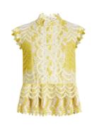 Erdem Sam Degrad Guipure-lace Blouse