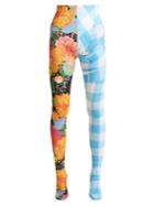 Richard Quinn Contrasting-print High-rise Leggings