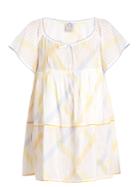 Thierry Colson Raffia Stripe-print Cotton-voile Dress