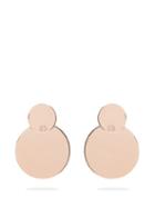 Matchesfashion.com Jil Sander - Double Circle Rose Gold Tone Drop Earrings - Womens - Rose Gold