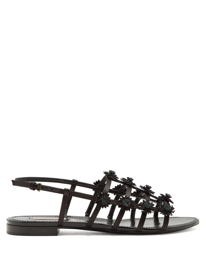 Fabrizio Viti Daisy Satin Slingback Sandals