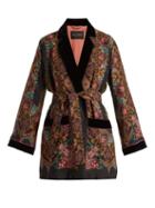 Matchesfashion.com Etro - Jade Paisley Print Kimono Jacket - Womens - Black Multi