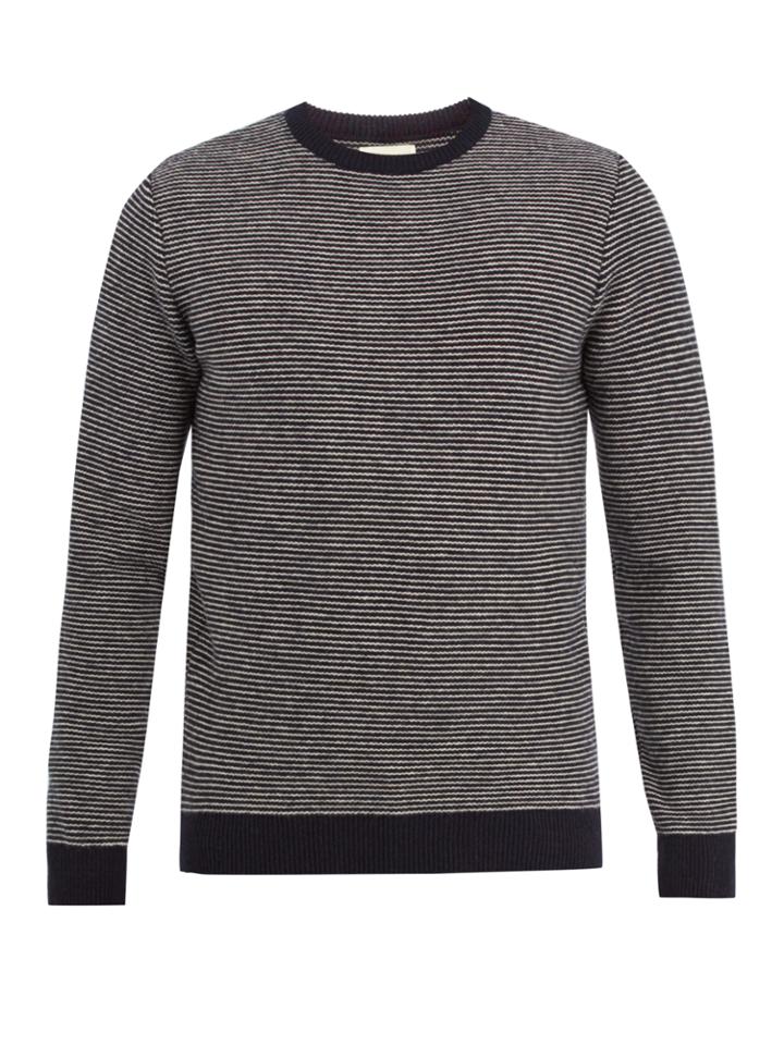 Oliver Spencer Blenheim Striped-wool Sweater