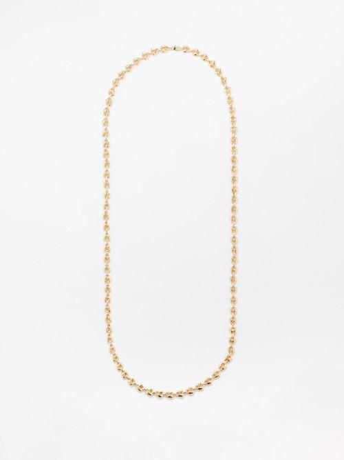 Luis Morais - Skull-chain 14kt Gold Necklace - Mens - Gold