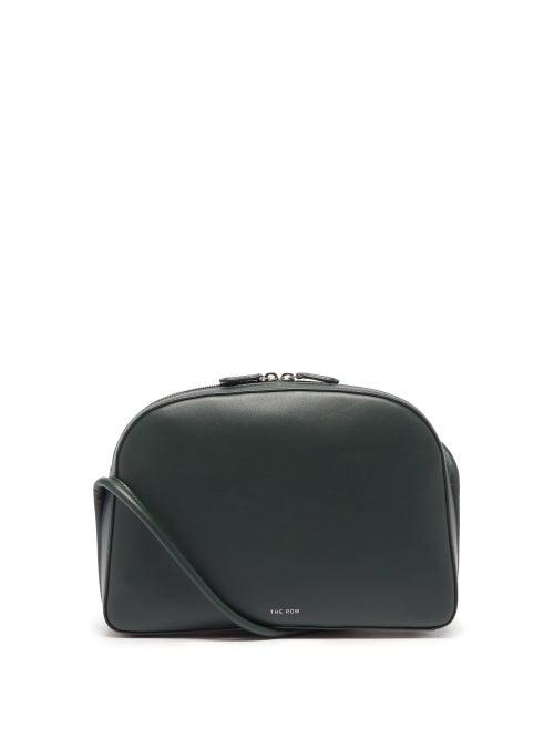 The Row - Mignon Leather Cross-body Bag - Womens - Dark Green
