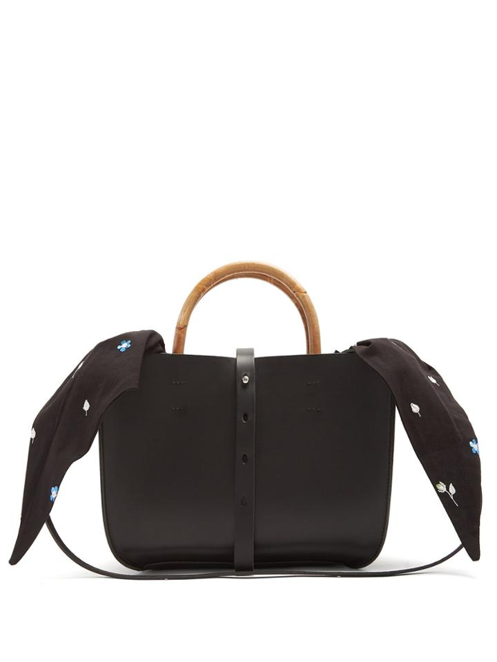 Muuñ Marian Square Leather Tote