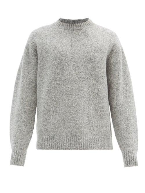 Matchesfashion.com Acne Studios - Kael Wool-blend Sweater - Mens - Grey