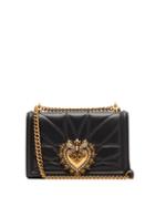 Matchesfashion.com Dolce & Gabbana - Devotion Quilted Leather Cross Body Bag - Womens - Black