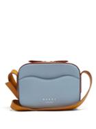 Matchesfashion.com Marni - Shell Leather Shoulder Bag - Womens - Blue Multi