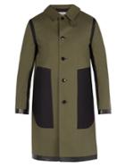 Mackintosh Contrast-panel Bonded-cotton Overcoat