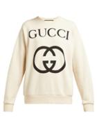 Matchesfashion.com Gucci - Gg Print Cotton Sweatshirt - Womens - Ivory Multi