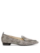 Matchesfashion.com Nicholas Kirkwood - Beya Leopard Print Calf Hair Loafers - Womens - Black White