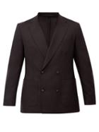 Matchesfashion.com Officine Gnrale - Leon Double-breasted Fresco-wool Suit Jacket - Mens - Black