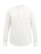 Matchesfashion.com Bourrienne Paris X - Createur Cotton-seersucker Henley Shirt - Mens - White
