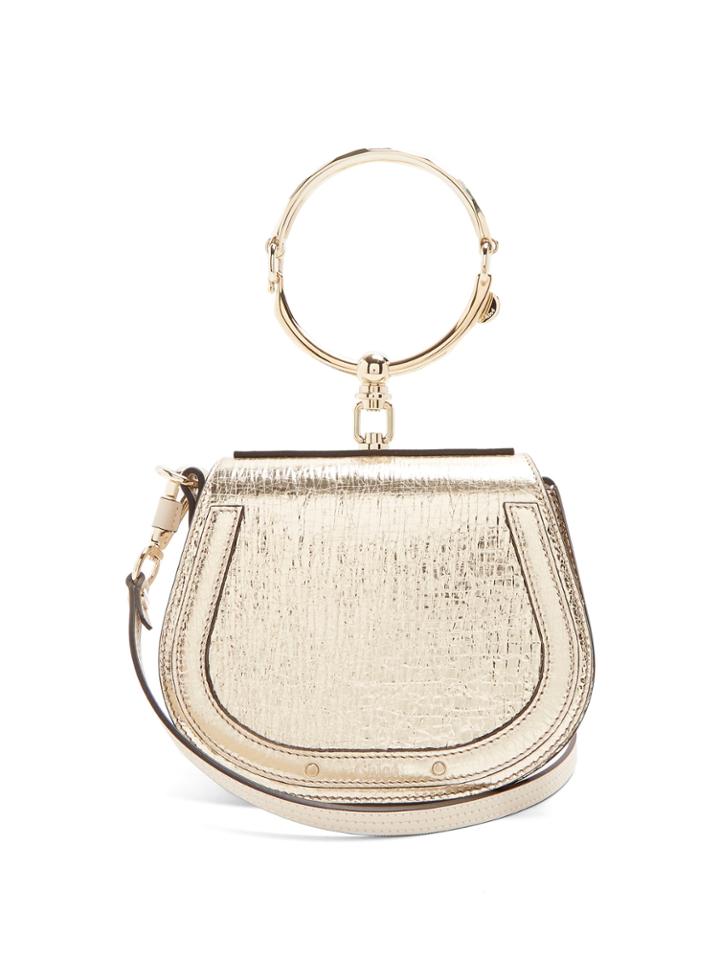 Chloé Nile Small Metallic Leather Cross-body Bag