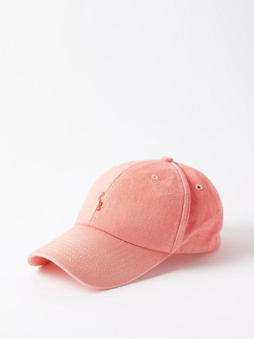 Ruslan Baginskiy - Logo-embroidered Cotton-twill Baseball Cap - Womens - Orange