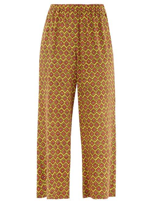 Matchesfashion.com Weekend Max Mara - Orietta Trousers - Womens - Red Multi