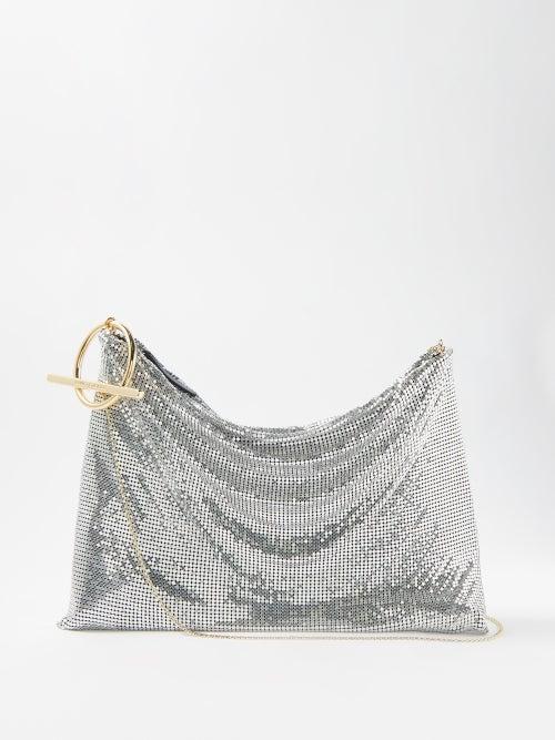 Paco Rabanne - Chainmail Mini Crossbody Bag - Womens - Silver