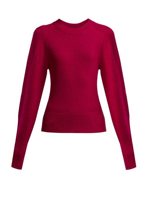 Matchesfashion.com Isabel Marant - Conroy Cashmere Sweater - Womens - Dark Pink