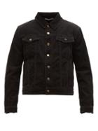 Matchesfashion.com Saint Laurent - Western Cotton Corduroy Shirt - Mens - Black