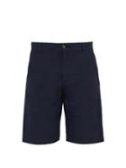 Matchesfashion.com Ditions M.r - Gianni Slim Leg Cotton Shorts - Mens - Navy