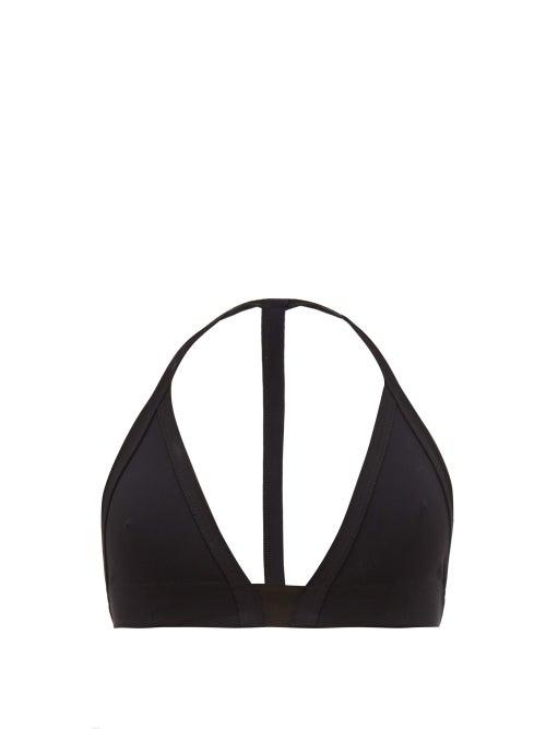 Matchesfashion.com Rick Owens - Racerback Triangle Bikini Top - Womens - Black