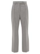 Matchesfashion.com Acne Studios - Patrina High-rise Pinstriped Wool Trousers - Womens - Grey