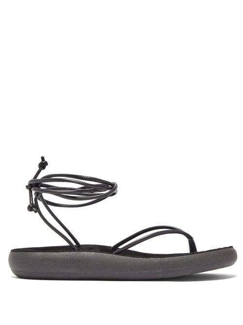 Matchesfashion.com Ancient Greek Sandals - Pieria Wrap Around Leather Sandals - Womens - Black