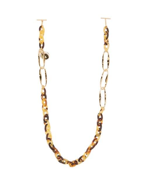 Matchesfashion.com Chlo - Tortoiseshell-acetate Glasses Chain - Womens - Brown