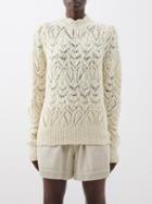 Isabel Marant Toile - Gali Pointelle-knit Wool Sweater - Womens - Ecru