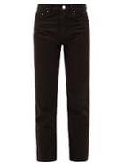 Matchesfashion.com Totme - Cropped Slim-fit Jeans - Womens - Black