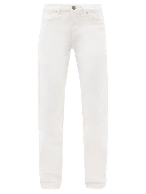 Ladies Rtw Raey - Opa Organic-cotton Baggy Boyfriend Jeans - Womens - White