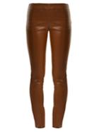 The Row Docarr Skinny Leather Trousers