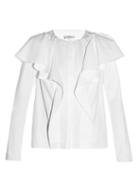 Lanvin Ruffled Long-sleeved Blouse