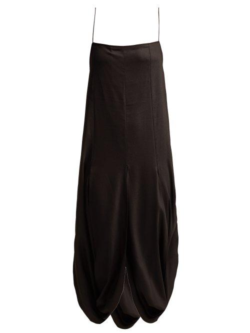 Matchesfashion.com Jacquemus - Nahil Draped Midi Dress - Womens - Black