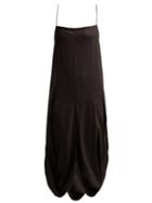 Matchesfashion.com Jacquemus - Nahil Draped Midi Dress - Womens - Black