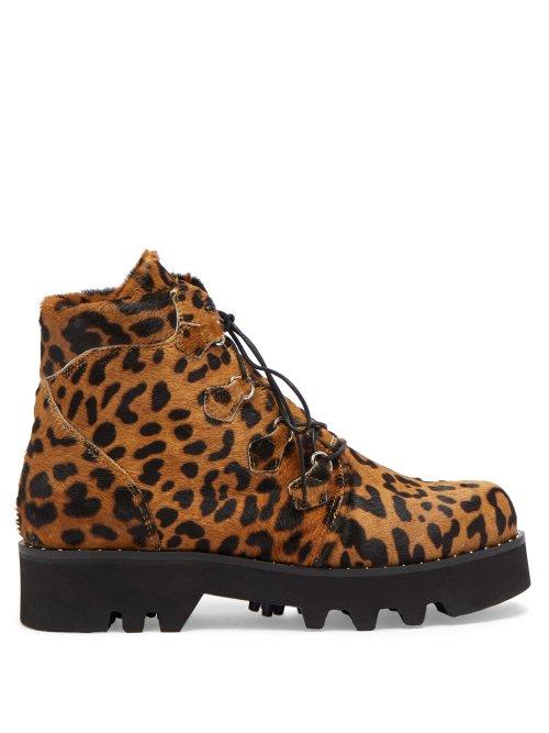 Matchesfashion.com Tabitha Simmons - Neir Leopard Print Ankle Boots - Womens - Leopard