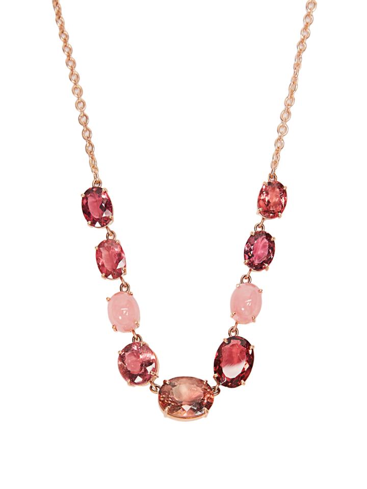 Irene Neuwirth Opal, Tourmaline & Rose-gold Necklace