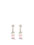 Jade Jagger - Rocktagon Diamond, Tourmaline & 18kt Gold Earrings - Womens - Pink Gold