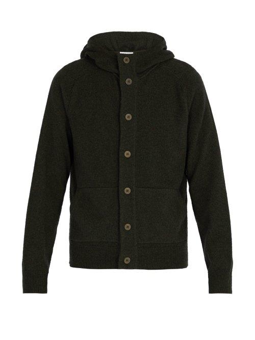 Matchesfashion.com Tomas Maier - Hooded Wool Cardigan - Mens - Khaki