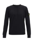 Matchesfashion.com Stone Island - Logo-patch Wool Sweater - Mens - Black
