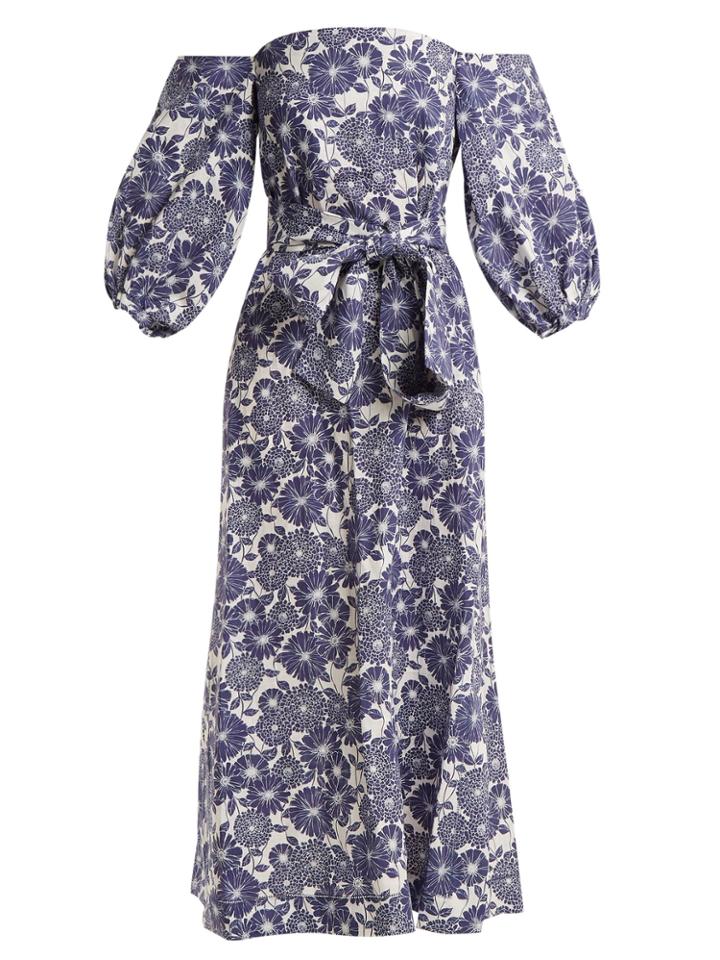Lisa Marie Fernandez Rosie Floral-print Cotton Dress