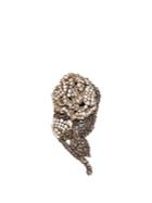 Rochas Crystal-embellished Rose Brooch