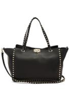 Matchesfashion.com Valentino - Rockstud Medium Leather Tote Bag - Womens - Black