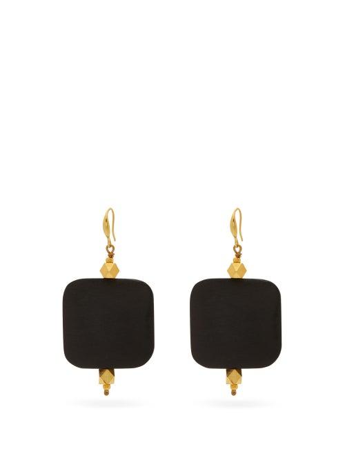 Matchesfashion.com Sylvia Toledano - Ebony Drop Earrings - Womens - Gold