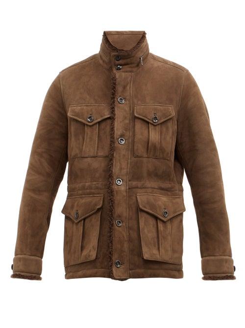 Ralph Lauren Purple Label - Shearling Field Jacket - Mens - Brown