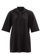 Mm6 Maison Margiela - Sailor-tie Cotton-jersey T-shirt Dress - Womens - Black