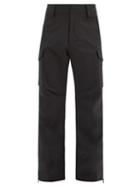 Matchesfashion.com Moncler Grenoble - Patch-pocket Technical-shell Ski Trousers - Mens - Black