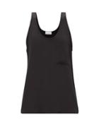 Raey - Oversized Woven-silk Tank Top - Womens - Black